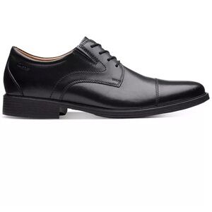 Clarks Collection Black Leather Cap Toe Extreme Comfort Oxfords Size 10M